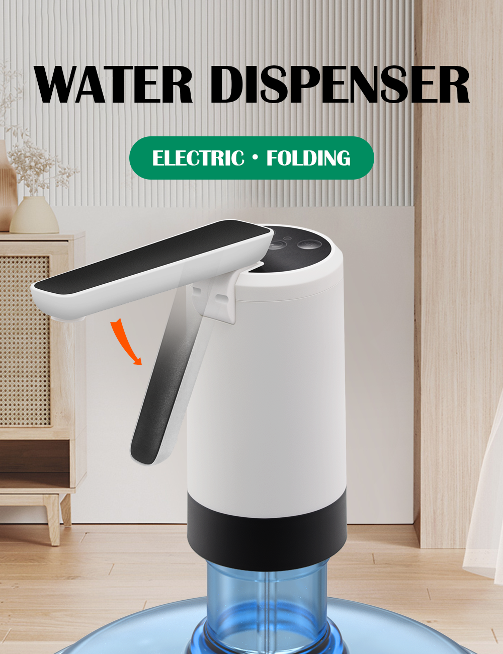 Portable USB Rechargeable Electric Water Dispenser (5-Gallon)