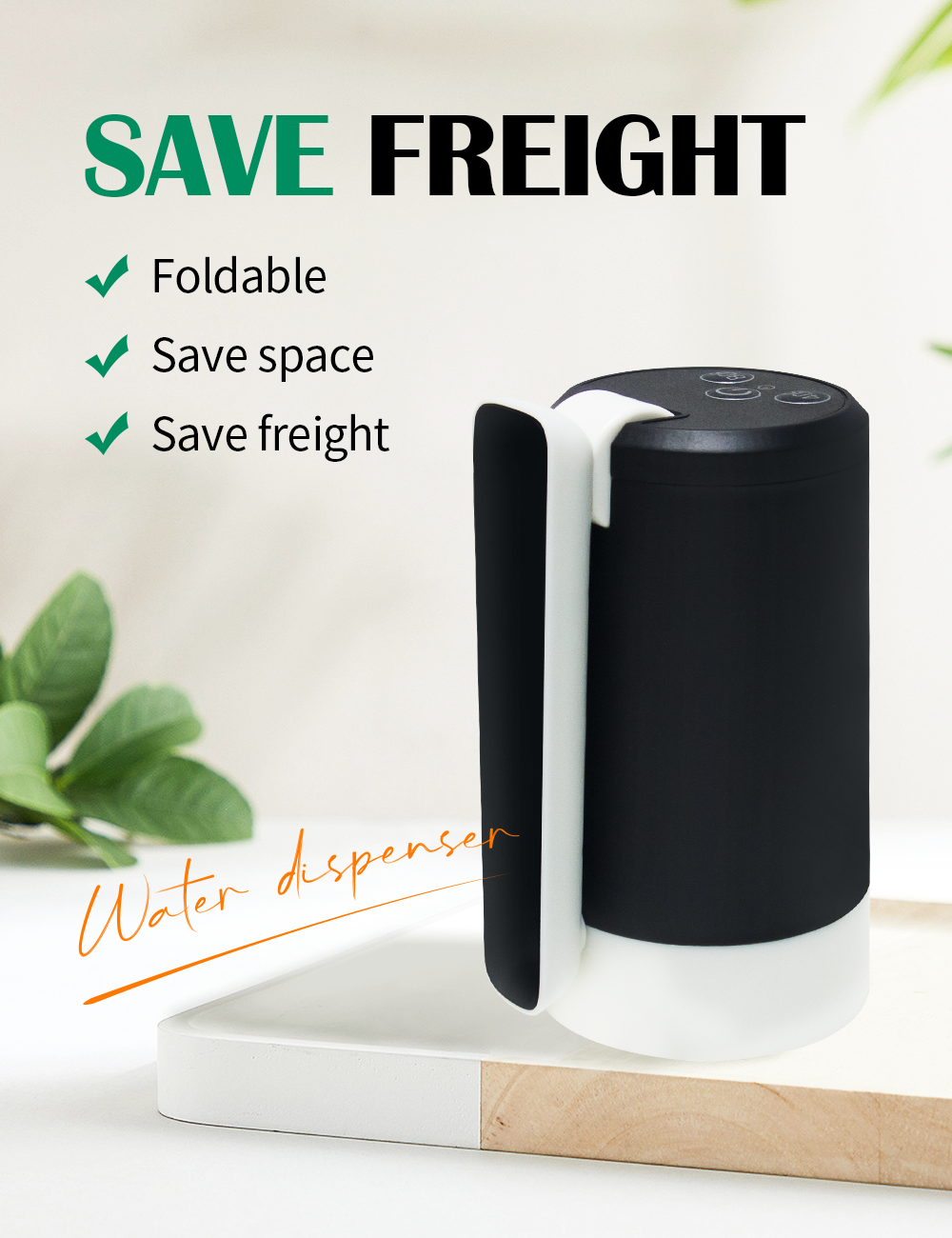 Portable USB Rechargeable Electric Water Dispenser (5-Gallon)